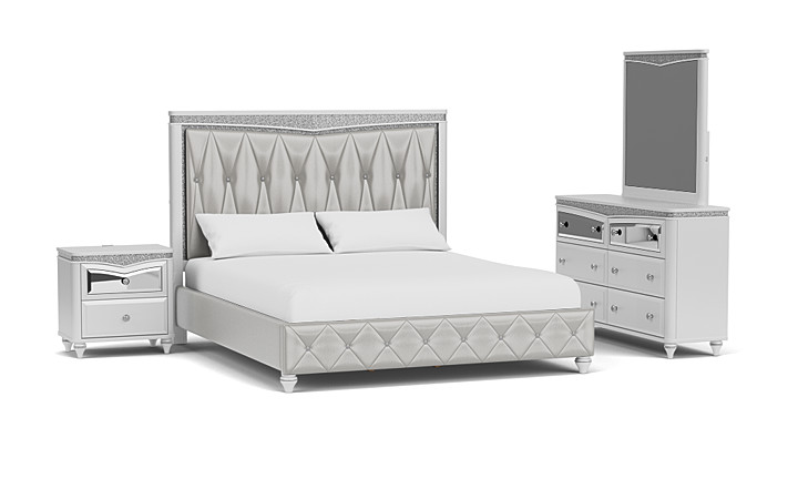 Glendale Upholstered Bedroom Set Bedroom Sets Bedroom